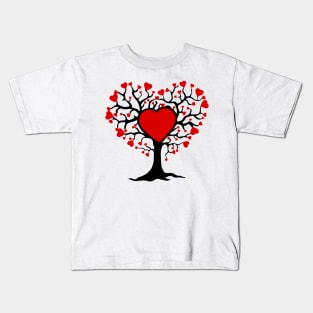 The heart tree is lovable Kids T-Shirt